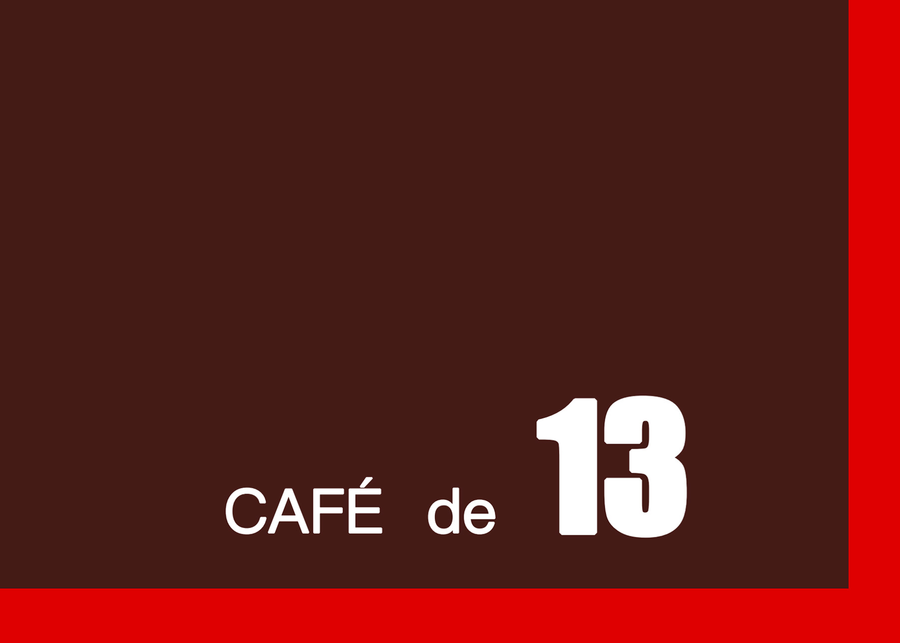 CAFE de13 ロゴ
